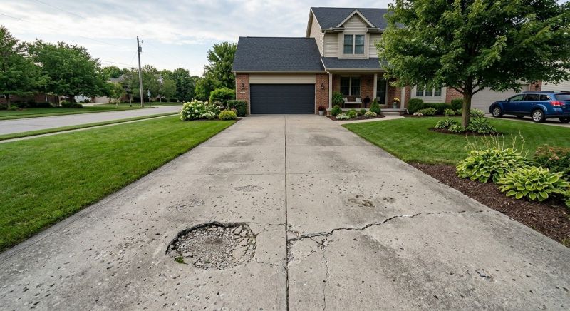 Concrete Driveway Crack Repair in Corpus Christi, TX
